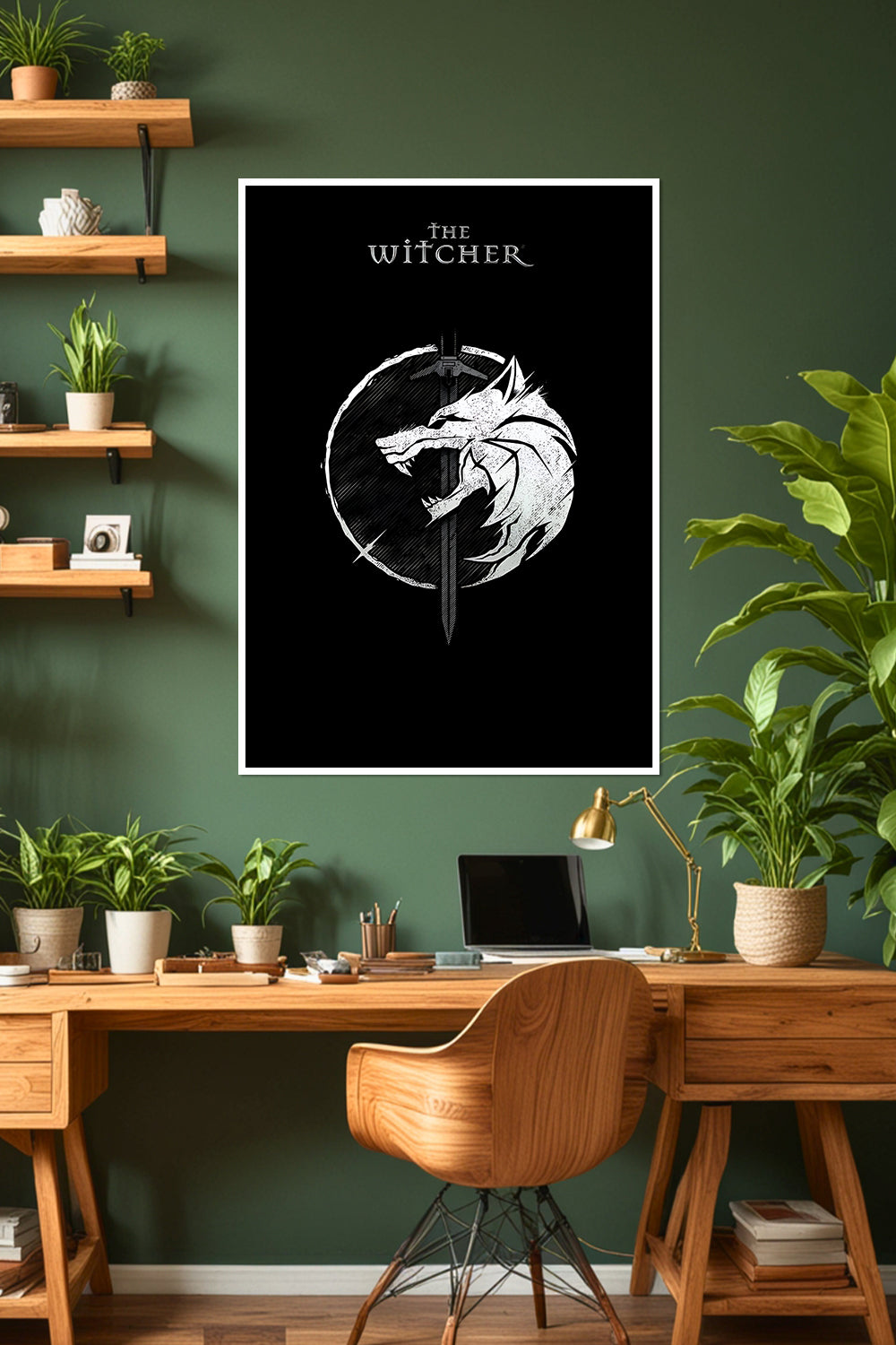 The Witcher | Wolf Medallion | Game Poster