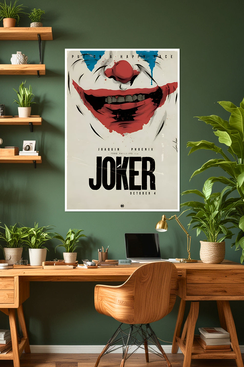 Joker | Put on a Happy Face | Joaquin Phoenix | Movie Poster