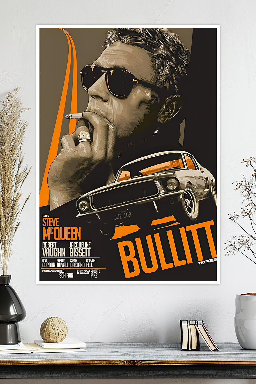 Bullitt 1968 | Steve McQueen | Movie Poster