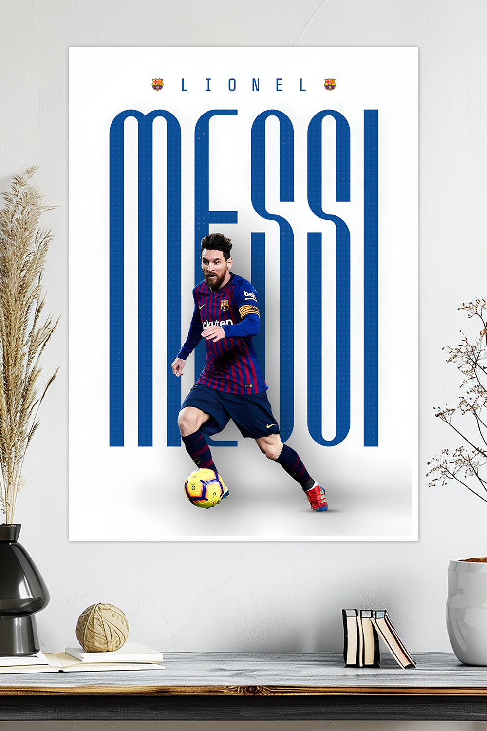 Lionel Messi | Rakuten Partnership | Football Poster
