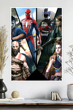 Spider-Man, Kratos, Ellie, Aloy & More | PlayStation Legends | Game Poster