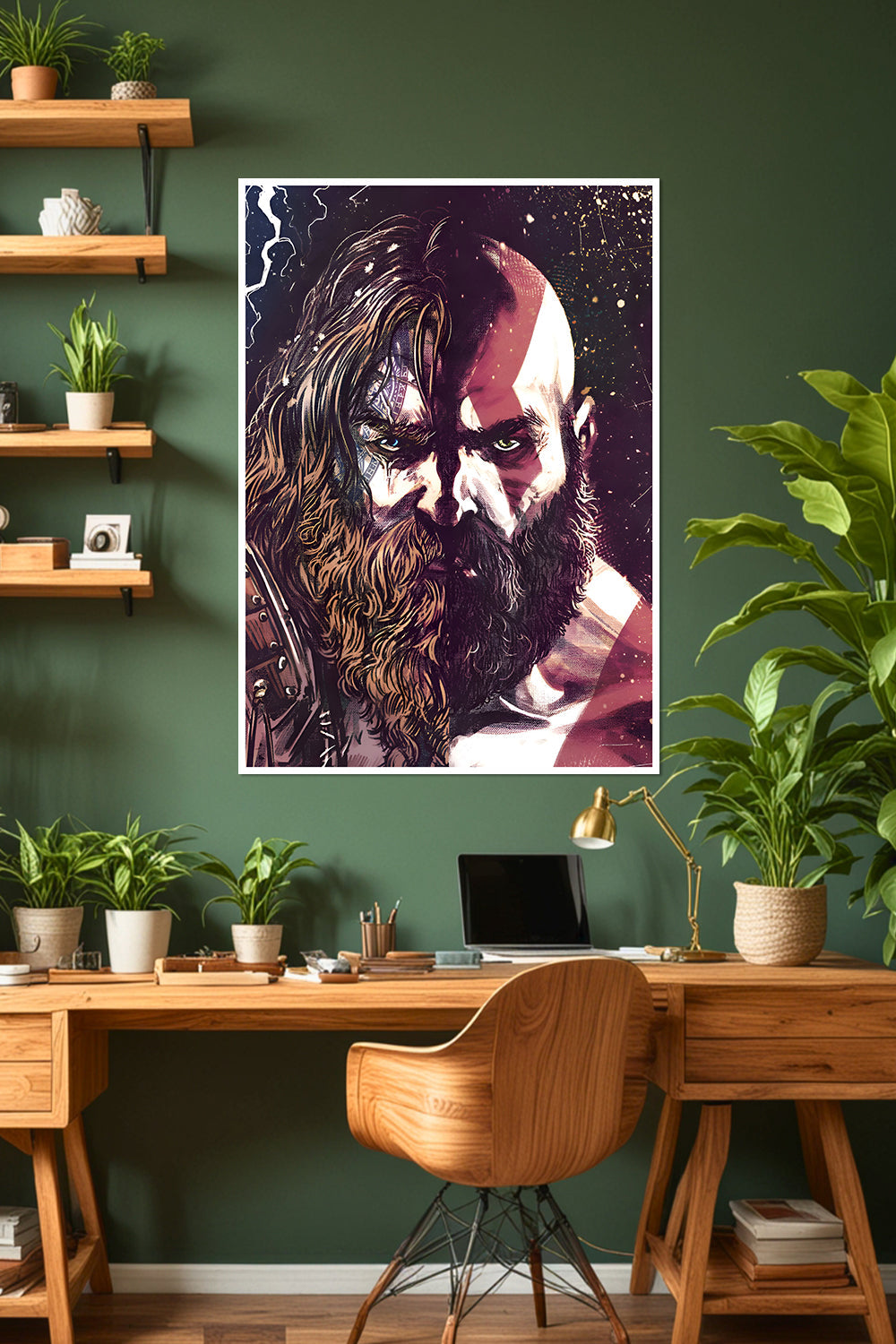 Thor vs. Kratos | God of War | Kratos & Atreus | Game Poster