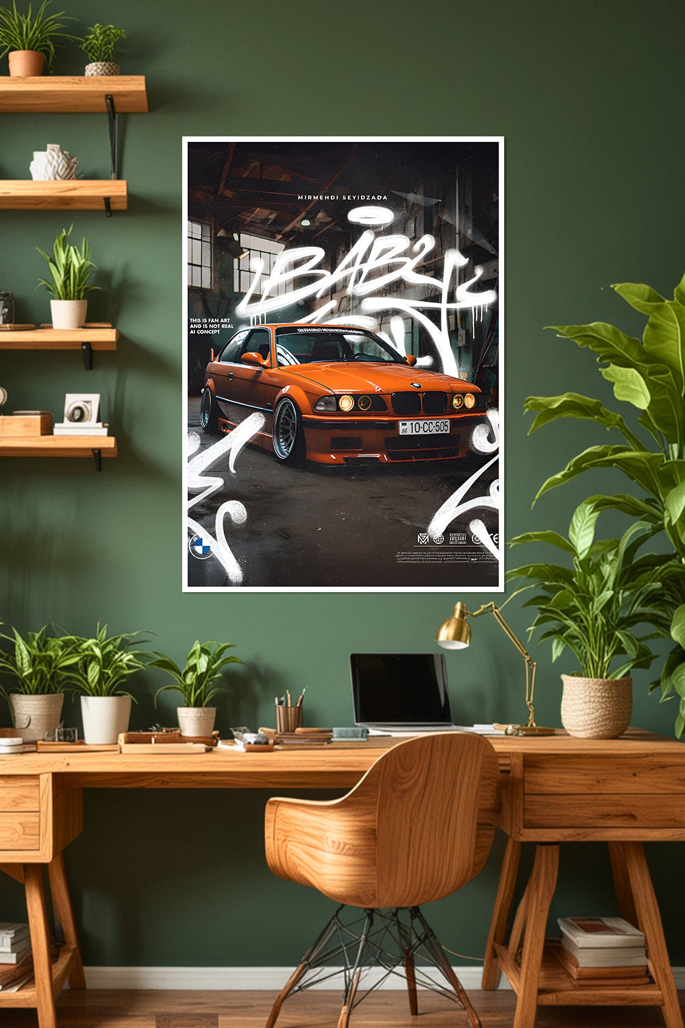 BMW E36 | AI Concept Car Poster