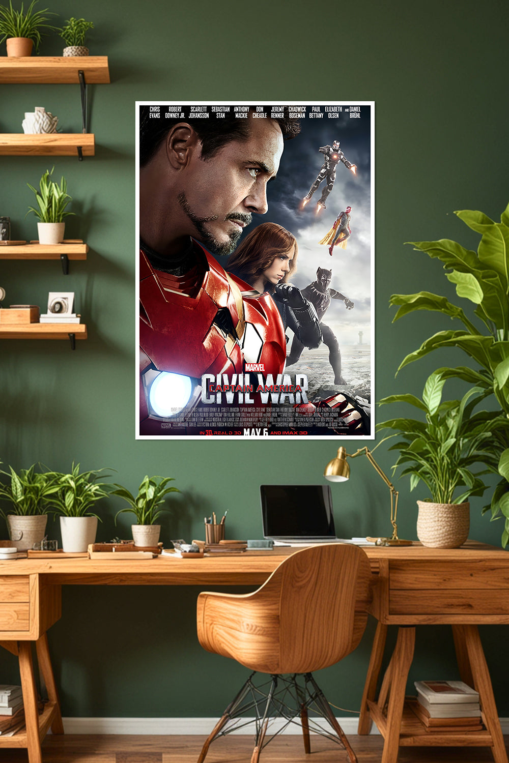Captain America: Civil War | Iron Man vs. Captain America | Marvel Poster (Copy)