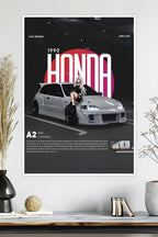 Honda Civic EG6 | A2 (NieR: Automata) | Anime Car Poster
