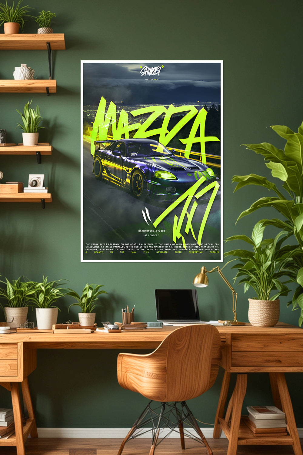 Mazda RX-7 | AI Concept | Car Poster