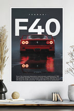 Ferrari F40 | Car Poster