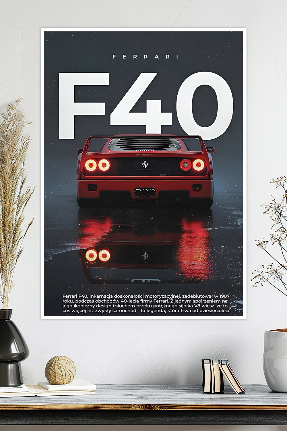 Ferrari F40 | Car Poster