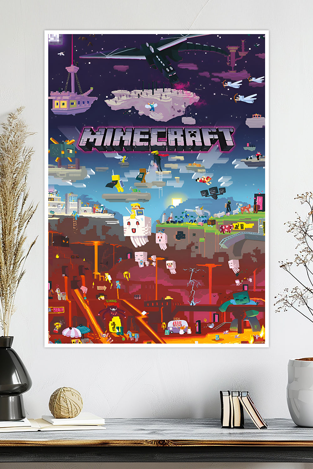 Minecraft | Creeper & Steve | Game Poster