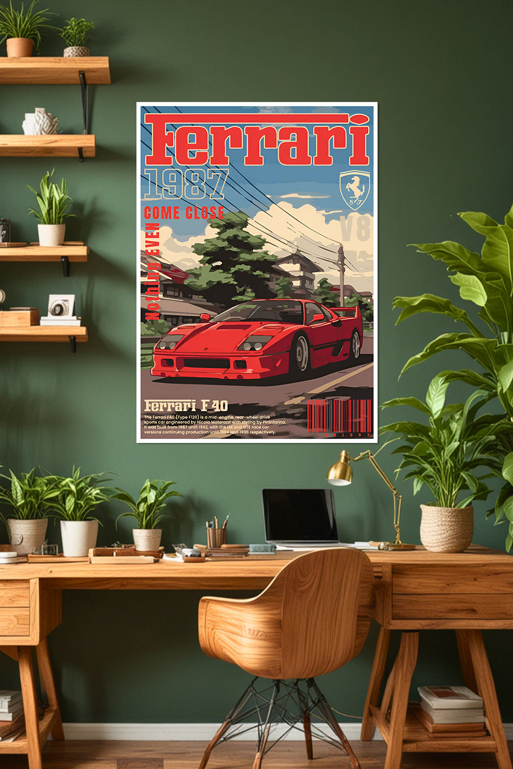 Ferrari F40 | 1987 | Car Poster