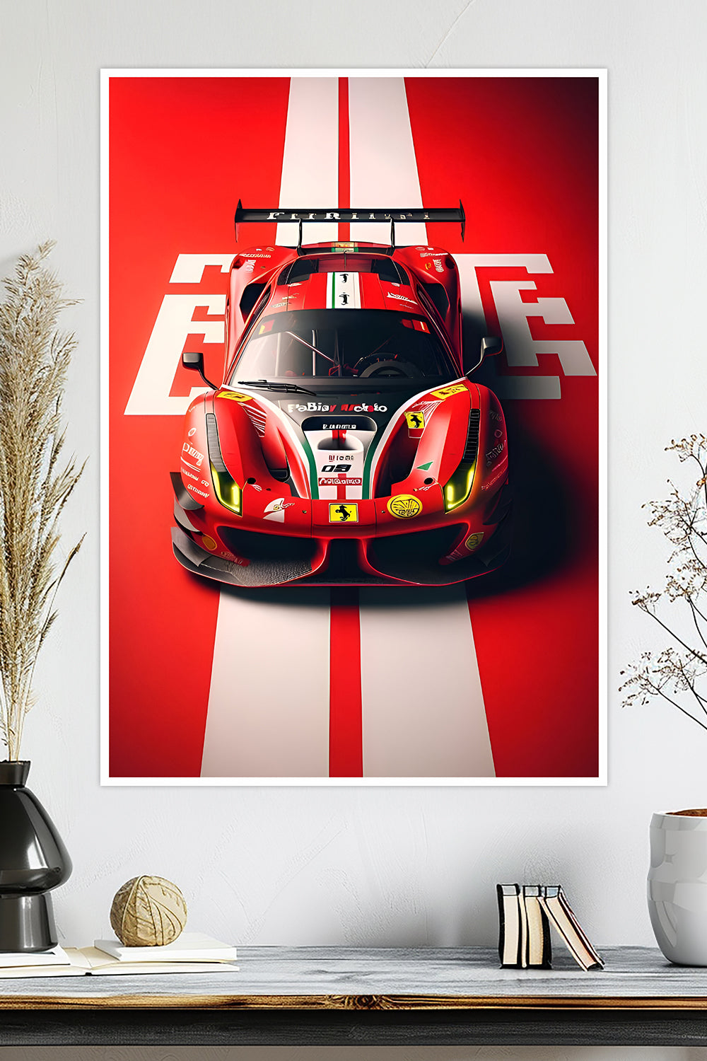 Ferrari 488 GT3 | Racing Livery | Car Poster