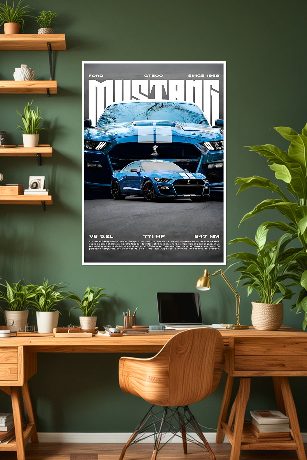 Ford Mustang Shelby GT500 | 1969 | Car Poster