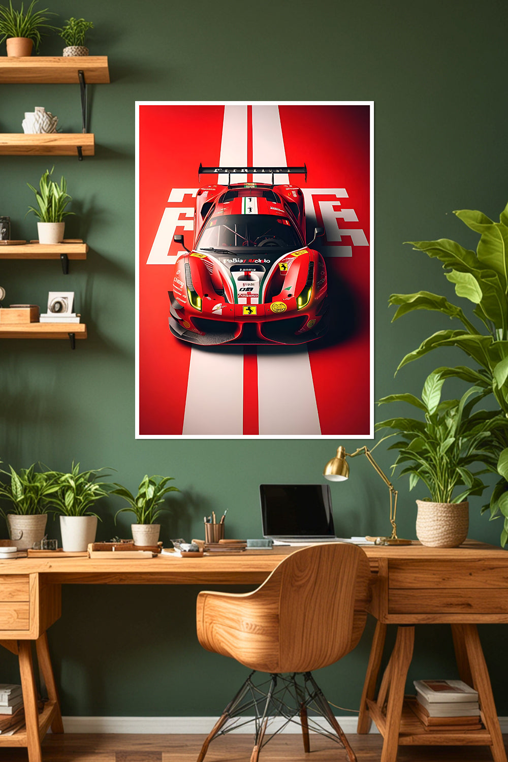 Ferrari 488 GT3 | Racing Livery | Car Poster