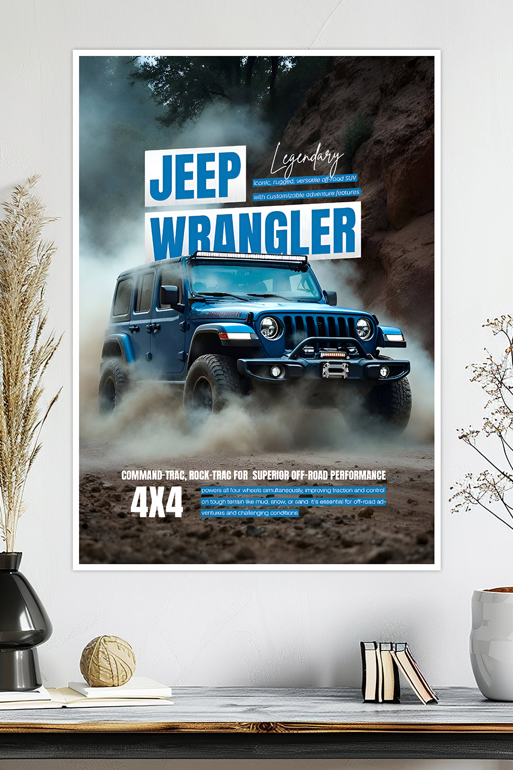 Jeep Wrangler | 4x4 Off-Road | Car Poster