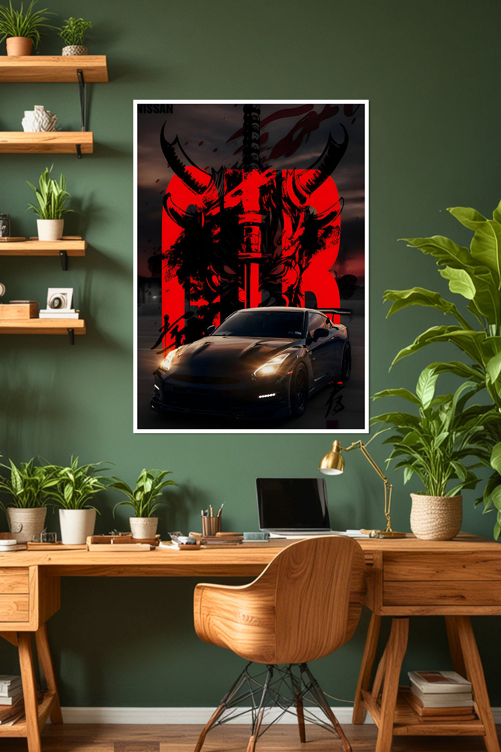 Nissan GT-R | Samurai Demon | Car Poster