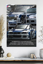 BMW M3 | E46 Most Wanted | Car Poster
