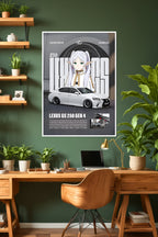 Lexus GS 250 Gen 4 | Anime Girl | Car Poster