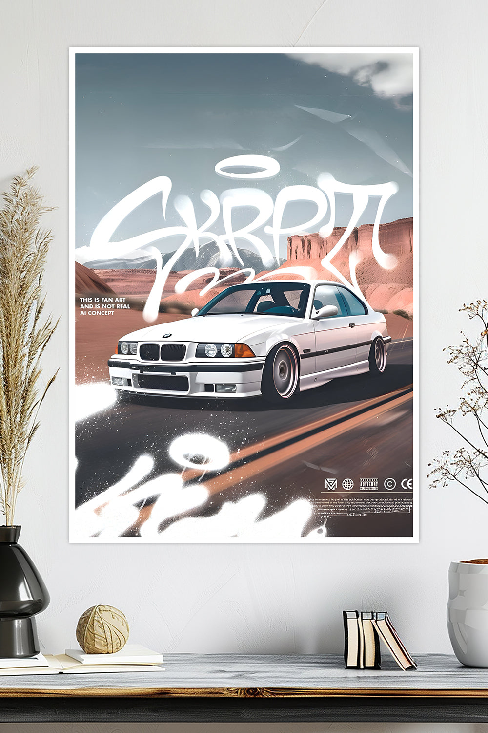 BMW E36 | AI Concept Car Poster