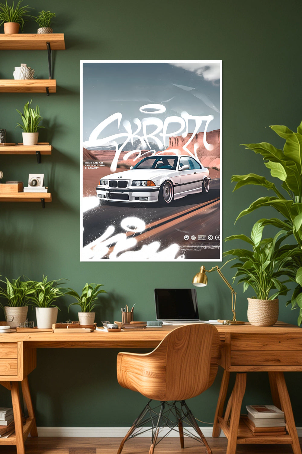 BMW E36 | AI Concept Car Poster