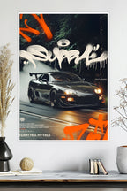 Toyota Supra | "I Can't Feel My Face" | Car Poster