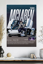 Obanai Iguro x McLaren 720S | Car Poster