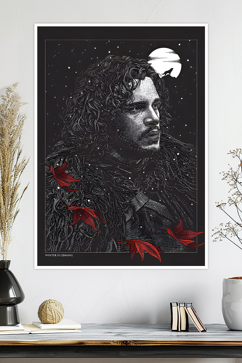 Winter is Coming | Jon Snow Wall Art | Game of Thrones | TV-Series Poster