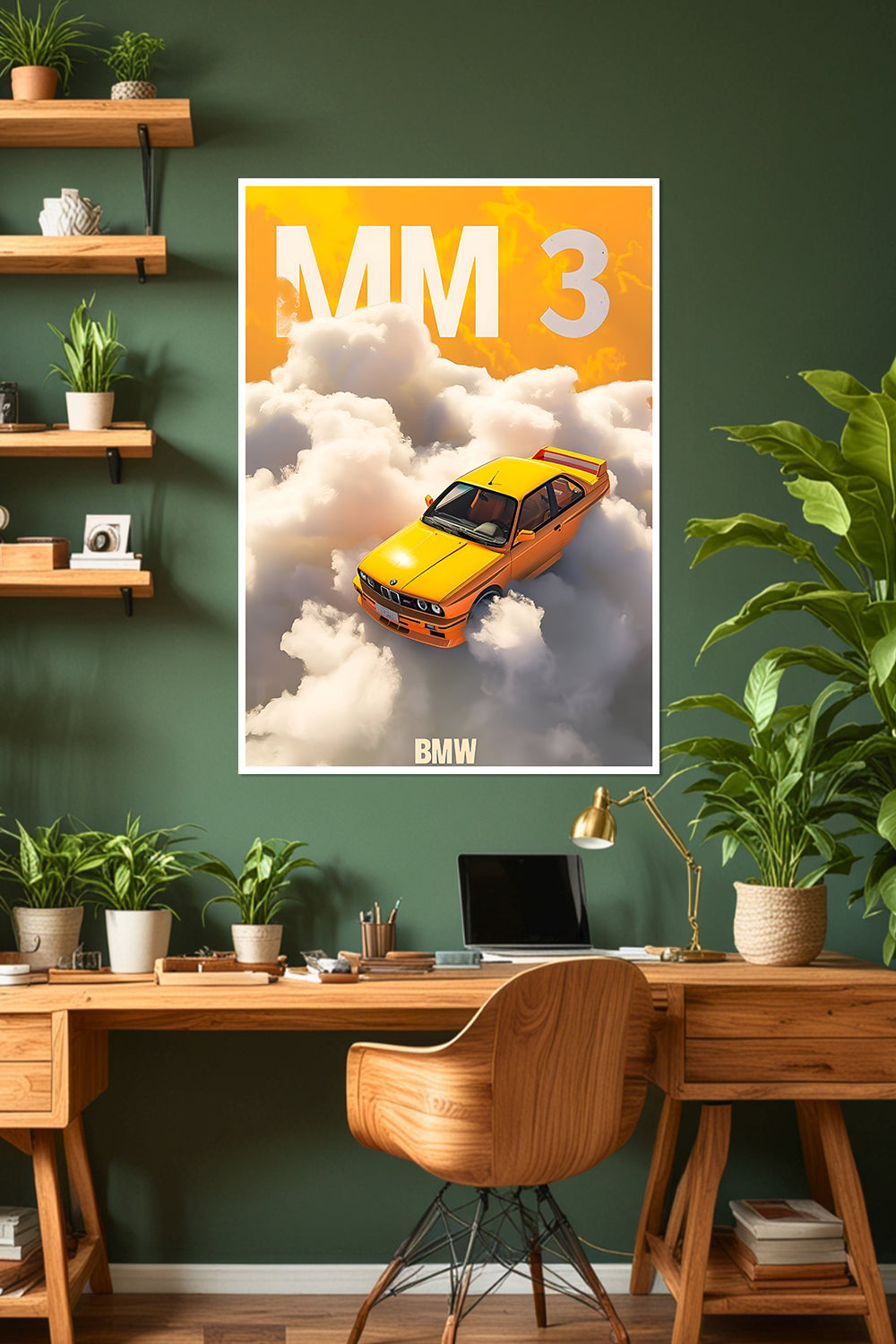BMW M3 E30 | Clouds | Car Poster