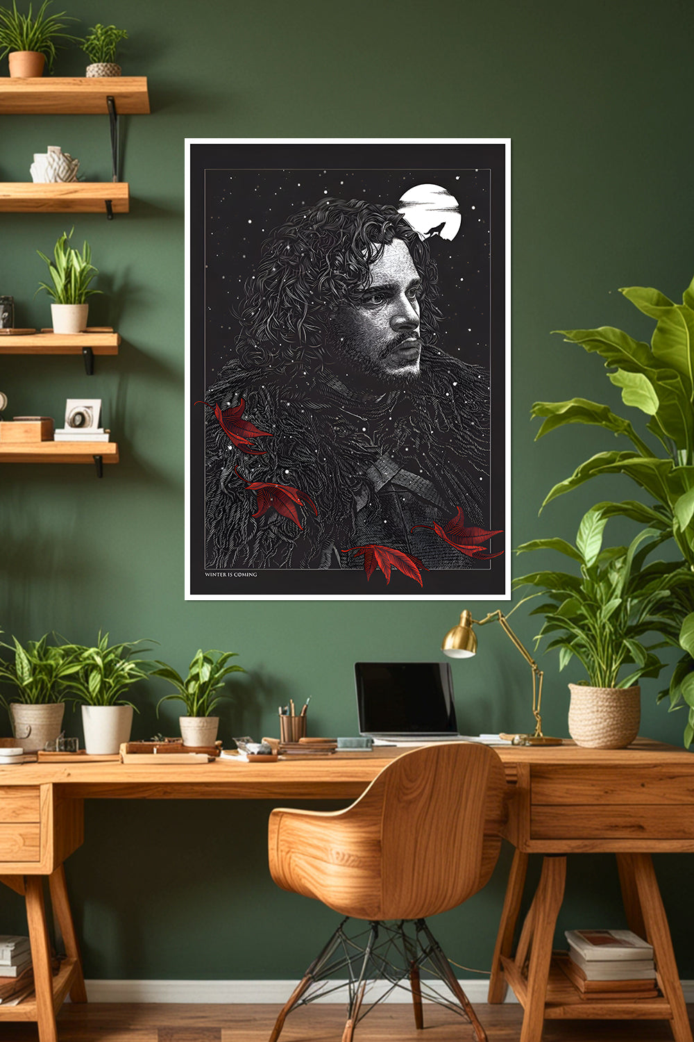 Winter is Coming | Jon Snow Wall Art | Game of Thrones | TV-Series Poster