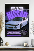 Nissan Silvia S13 | Car Poster