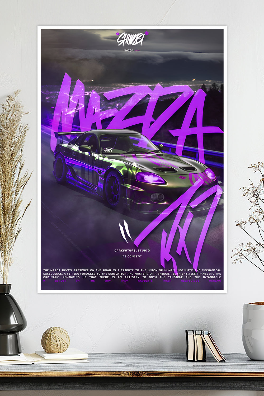 Mazda RX-7 | AI Concept Car Poster