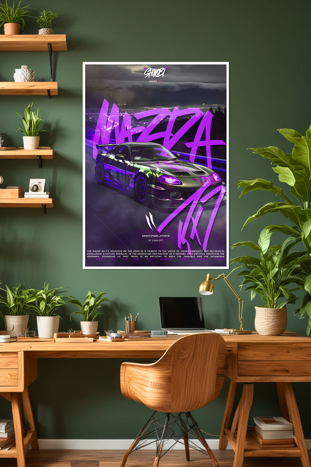 Mazda RX-7 | AI Concept Car Poster