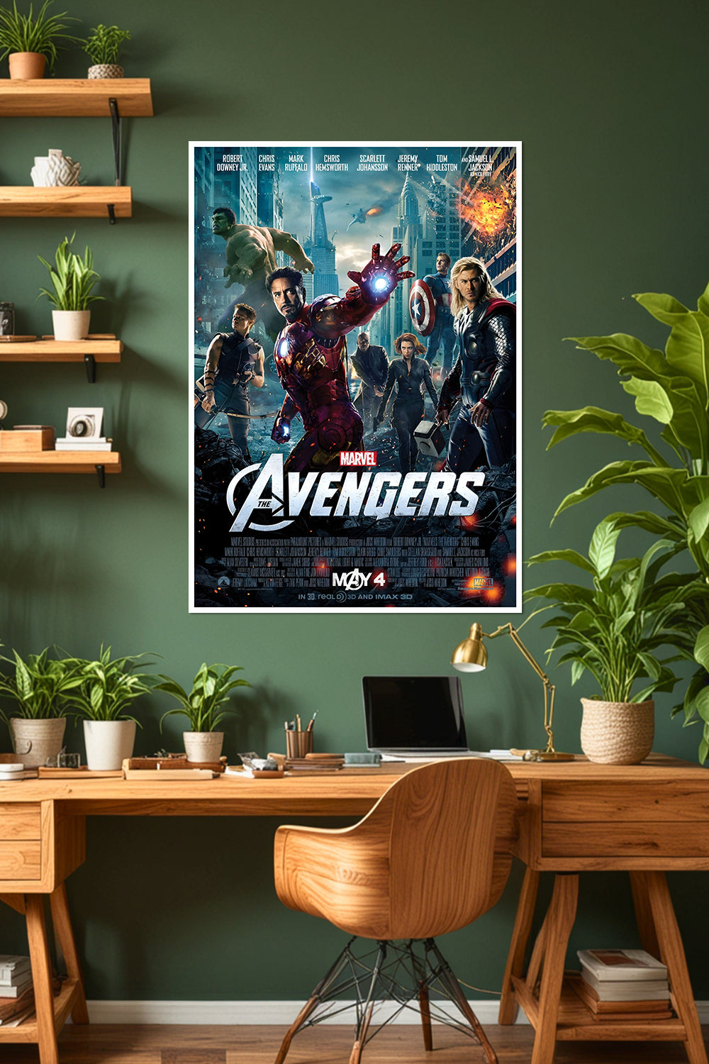 The Avengers | Iron Man, Thor, Hulk & Captain America | Marvel Poster
