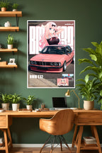 Chika Fujiwara | BMW E32 | Car Poster