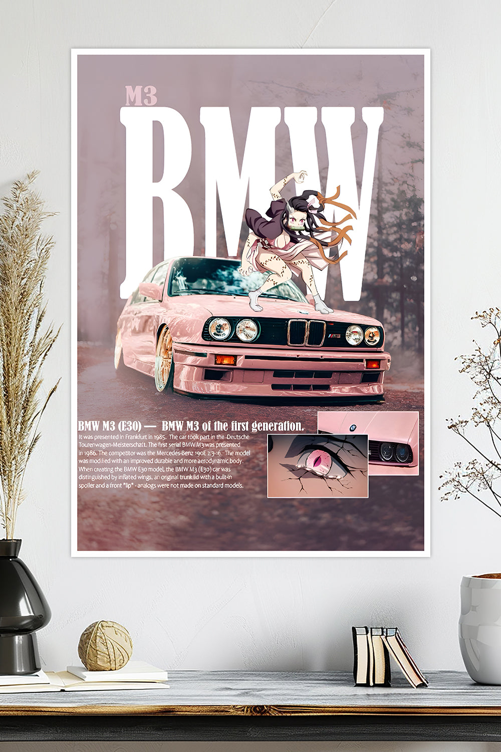 Nezuko | BMW M3 E30 | Car Poster