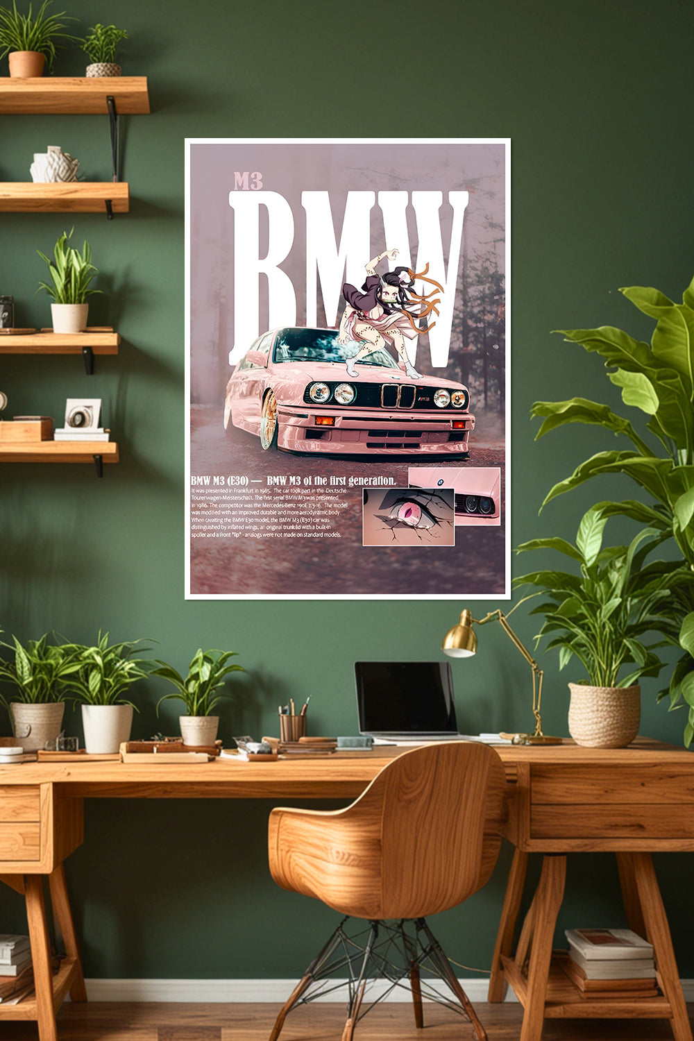 Nezuko | BMW M3 E30 | Car Poster
