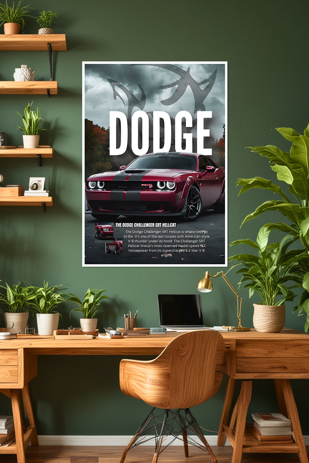 Dodge Challenger SRT Hellcat | Car Poster