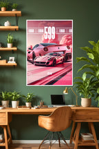 Ferrari 599XX | Pink | Car Poster
