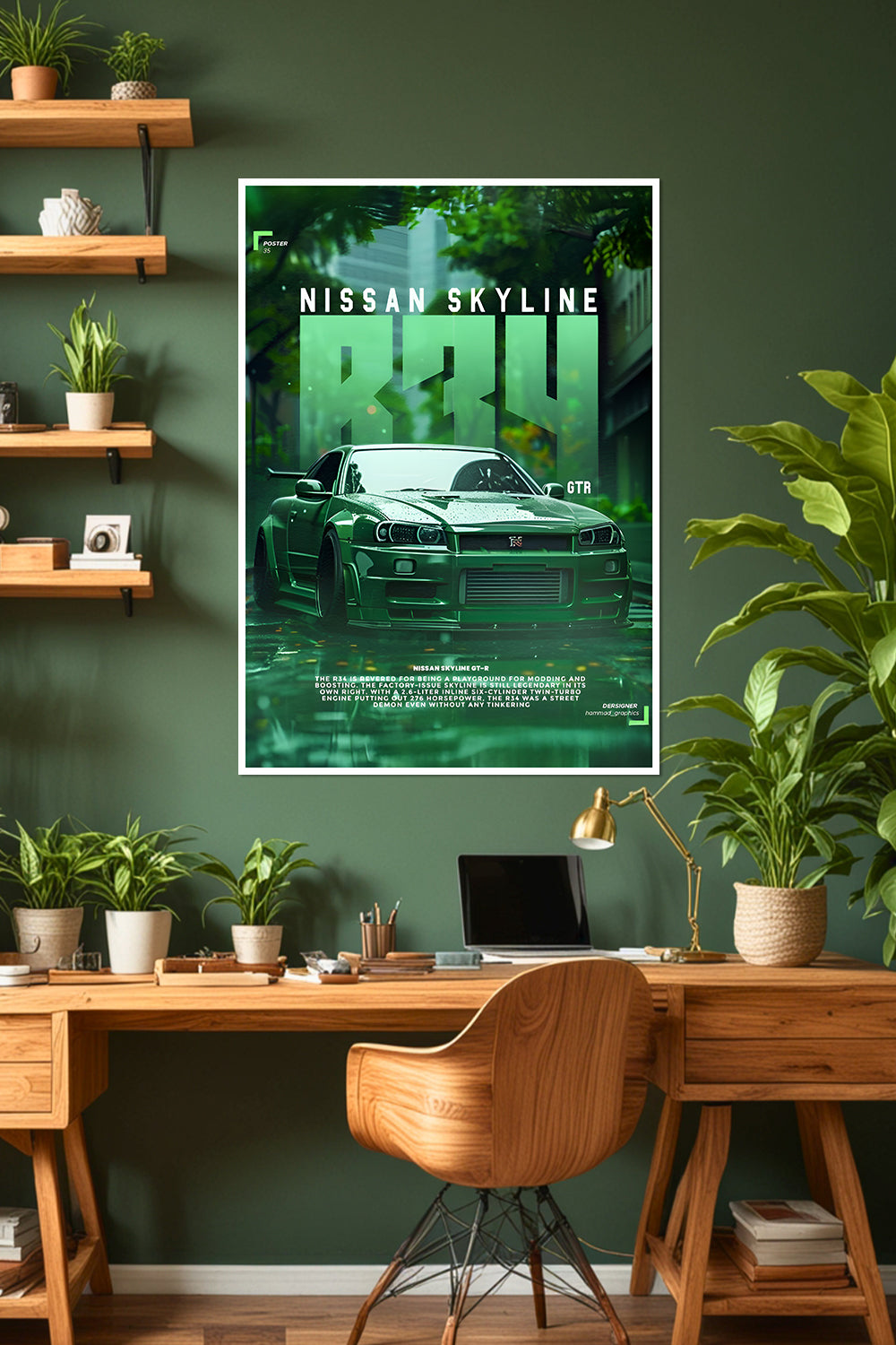 Nissan Skyline GT-R R34 | Car Poster