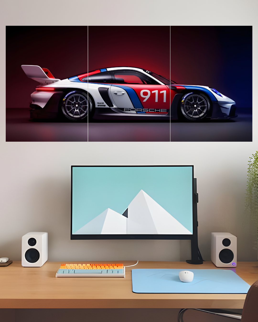 Porsche 911 | Car Poster | 3 Piece Set