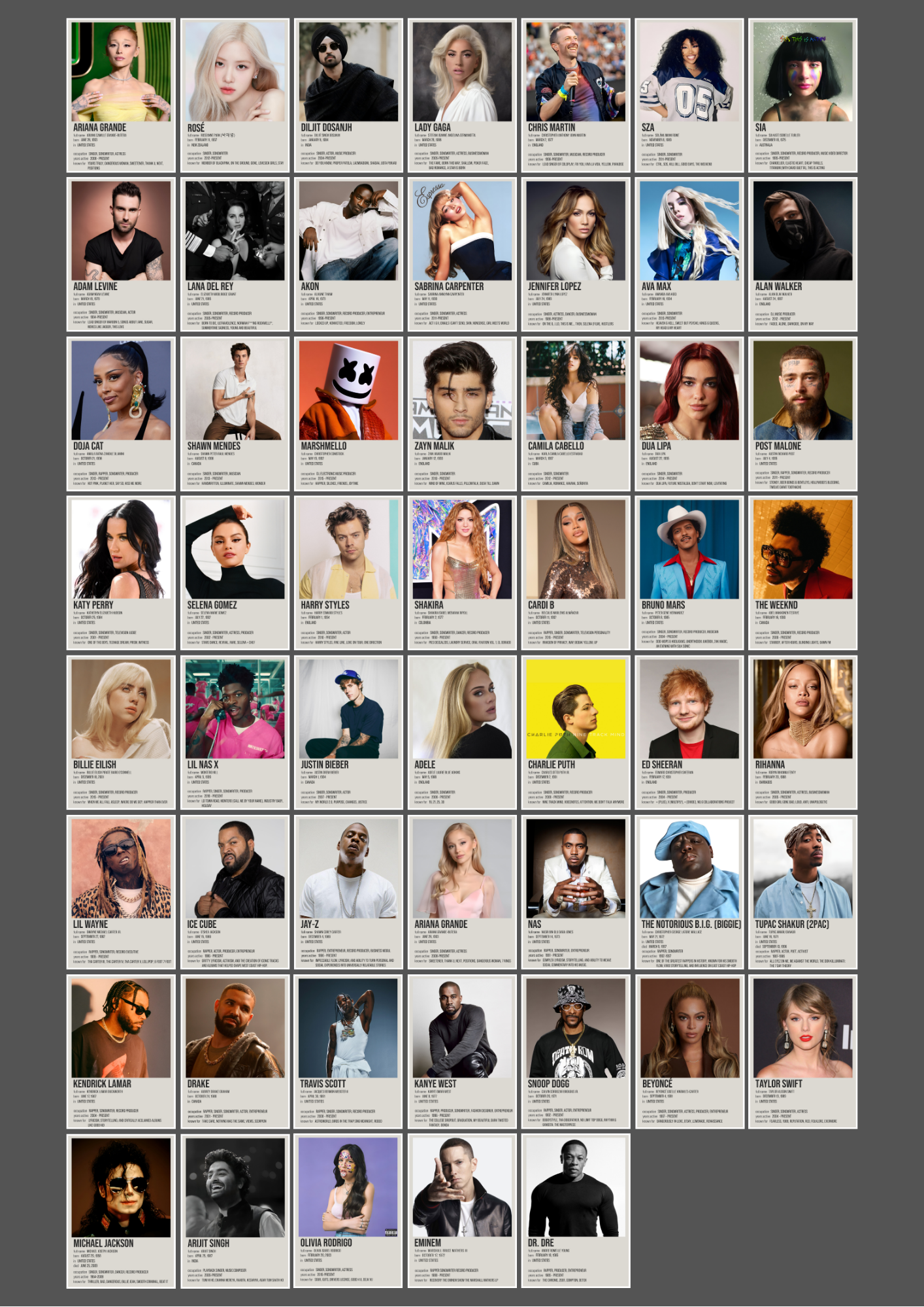 54 Epic Music Collage Set