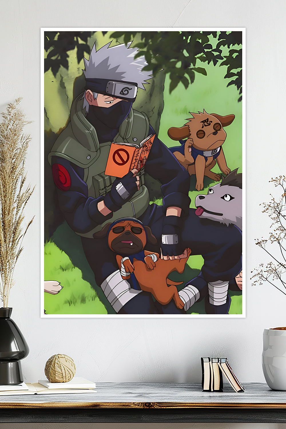 Kakashi & Ninja Dogs | Naruto | Anime Poster