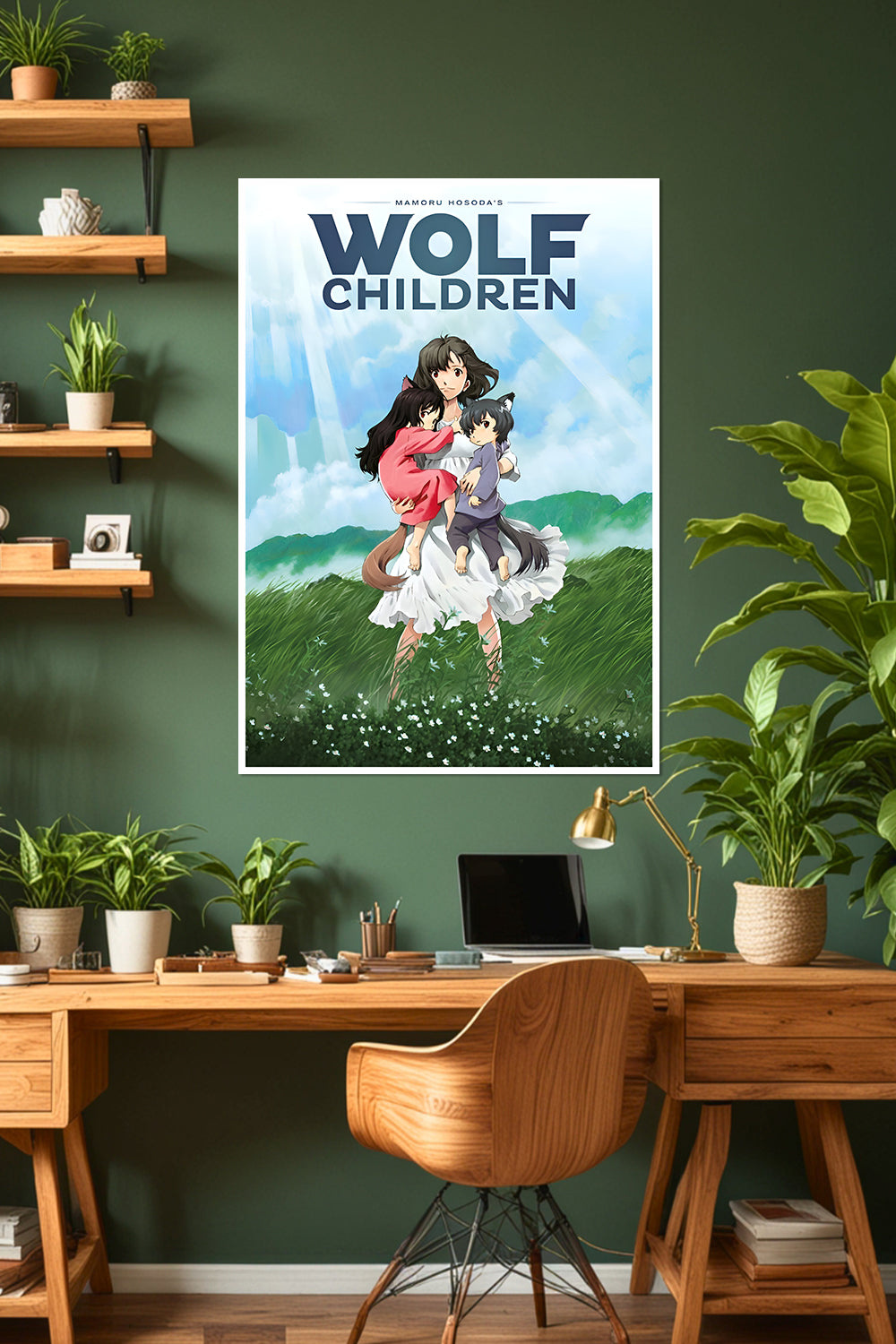 Wolf Children Poster | Mamoru Hosoda | Anime Poster