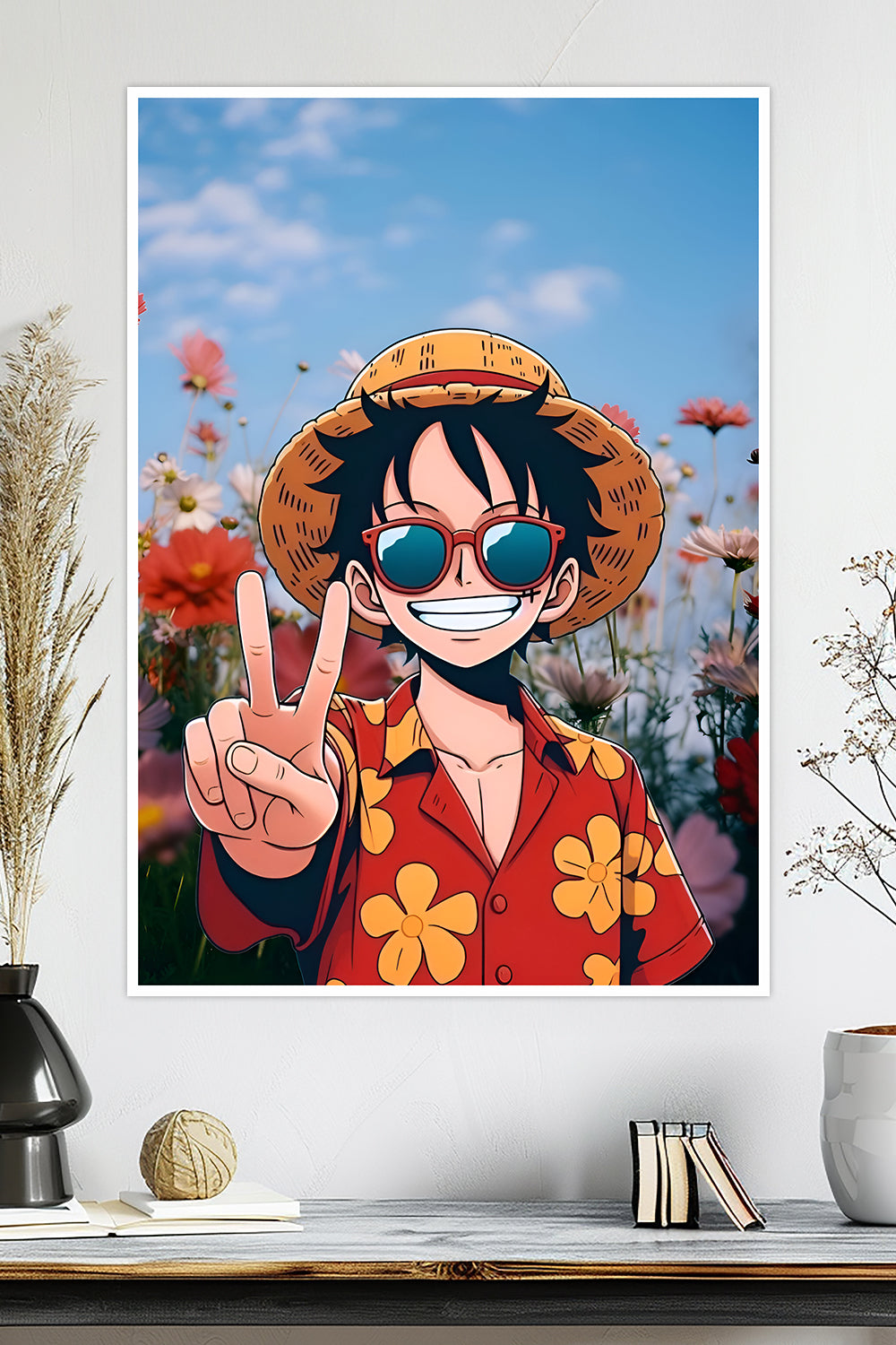 Luffy Summer Vibes | One Piece Aesthetic | Anime Poster