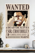 One Piece | Sir Crocodile | Wanted Poster | Anime Poster
