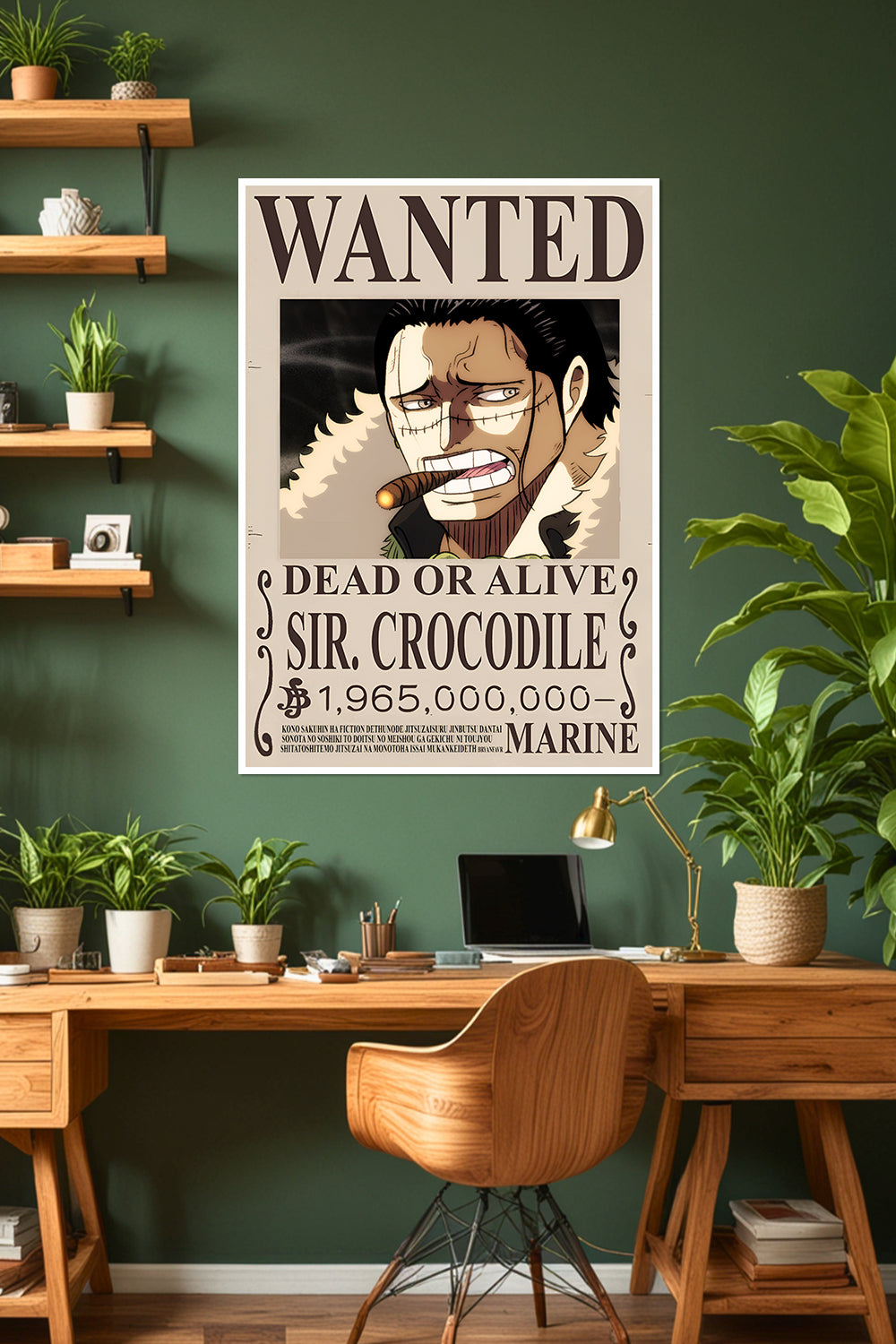 One Piece | Sir Crocodile | Wanted Poster | Anime Poster