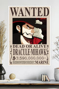 One Piece | Dracule Mihawk | Wanted Poster | Anime Poster