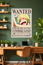 One Piece | Vinsmoke Sanji | Wanted Poster | Anime Poster
