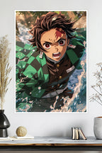 Tanjiro Kamado Water Breathing | Demon Slayer | Anime Poster
