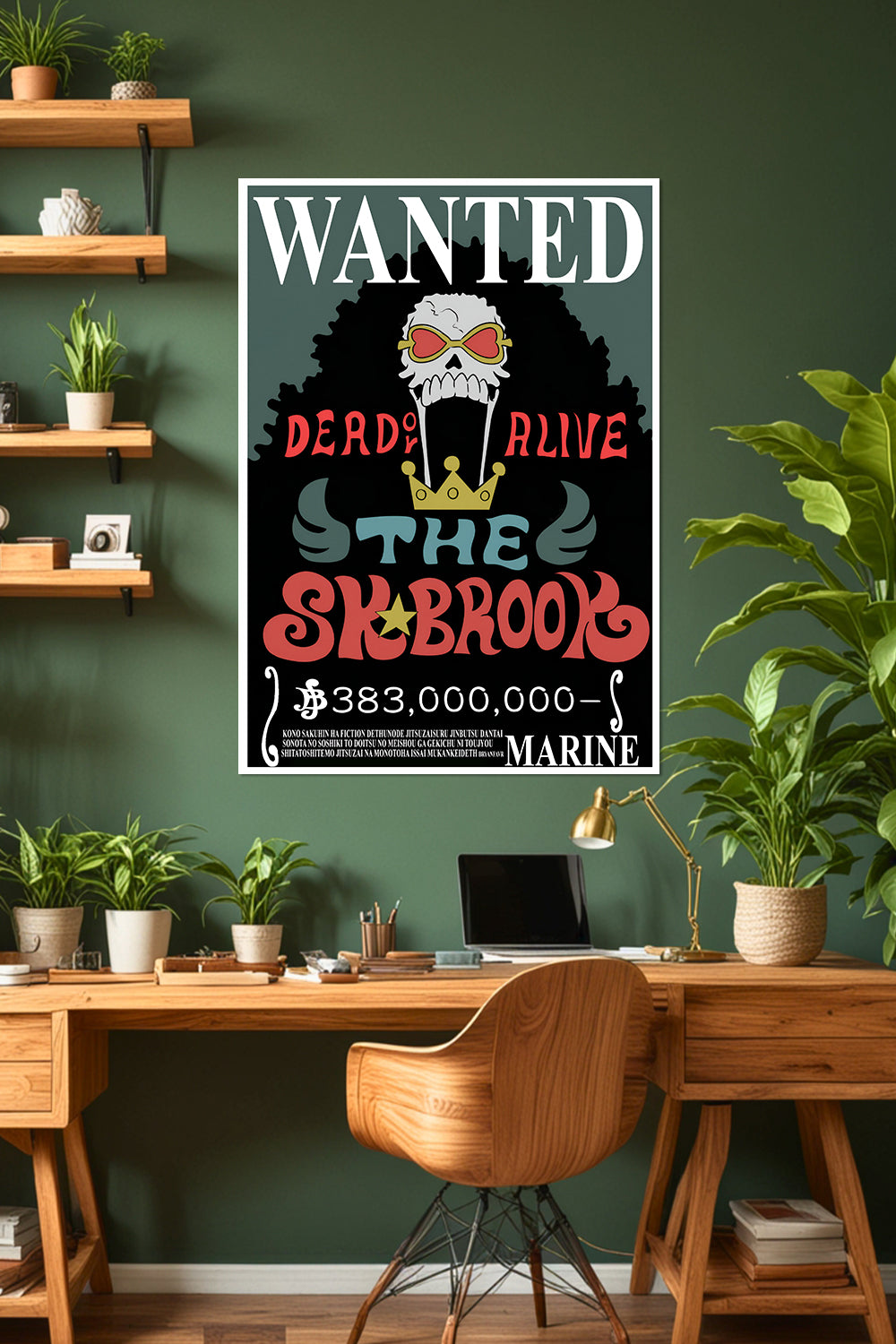 One Piece | Brook | Wanted Poster | Anime Poster