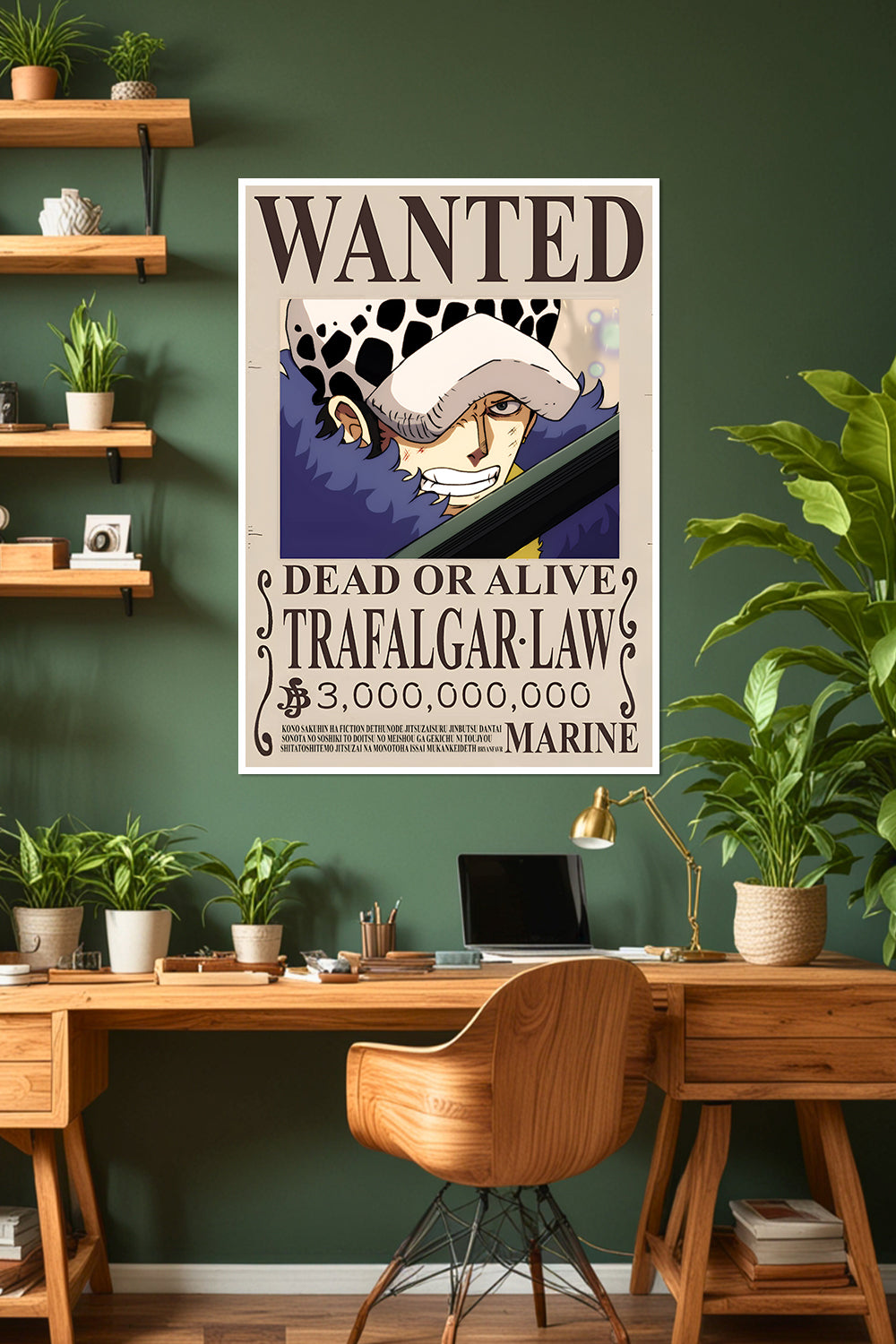One Piece | Trafalgar Law | Wanted Poster | Anime Poster